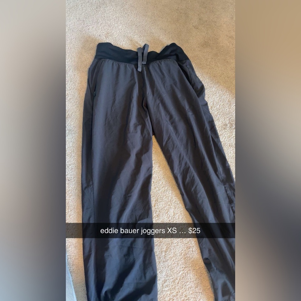 Eddie Bauer Black Sweatpants Comfortable Joggers